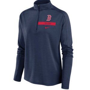 Boston Red Sox Pullover Nike Pacer Run Long Sleeve Womens XS Blue